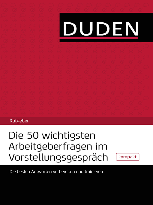 Cover image for Die 50 wichtigsten Arbeitgeberfragen im Vorstellungsgespräch